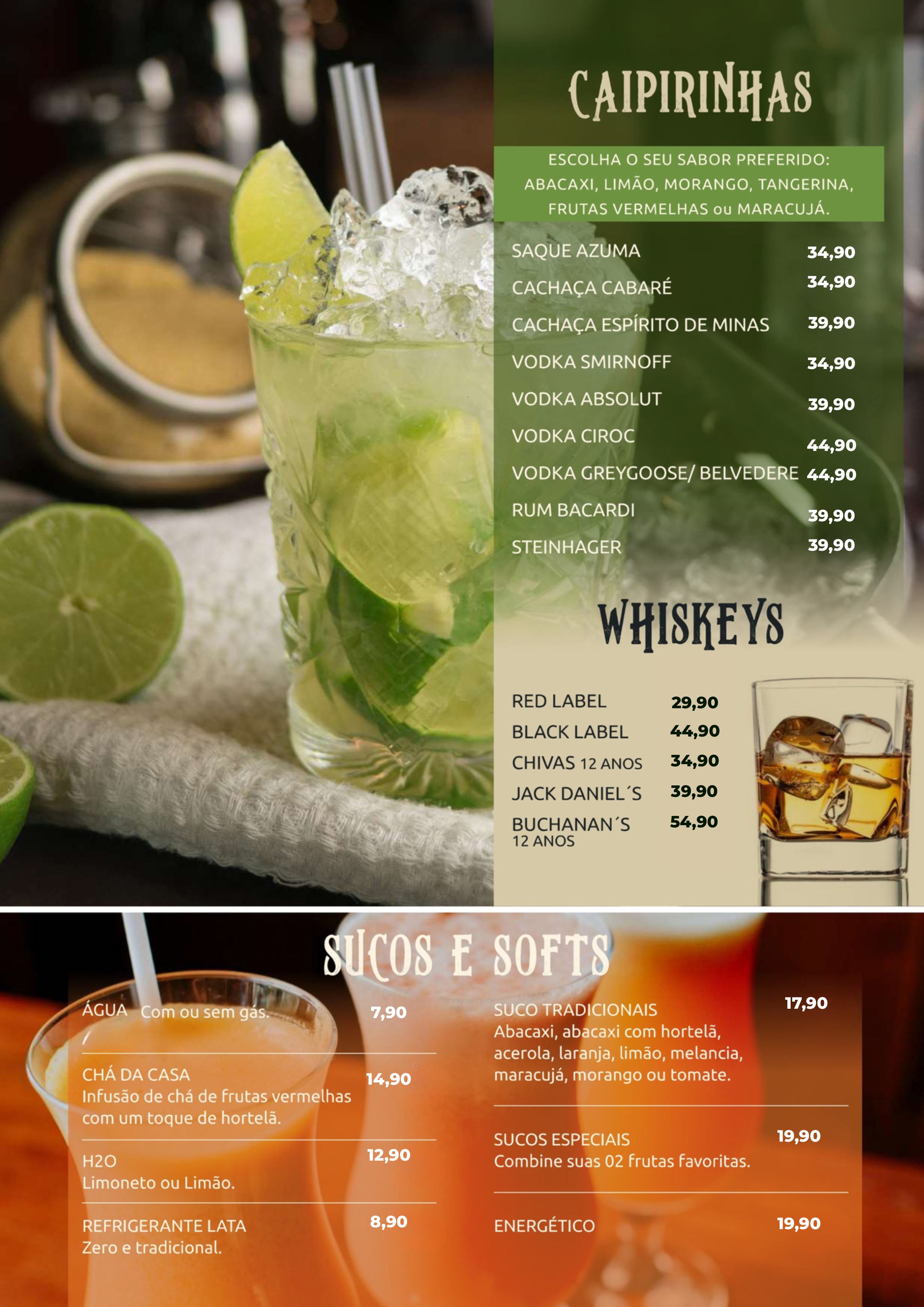 Cardápio Bar do Alemão - Alphaville, Lapa e Vila Olímpia