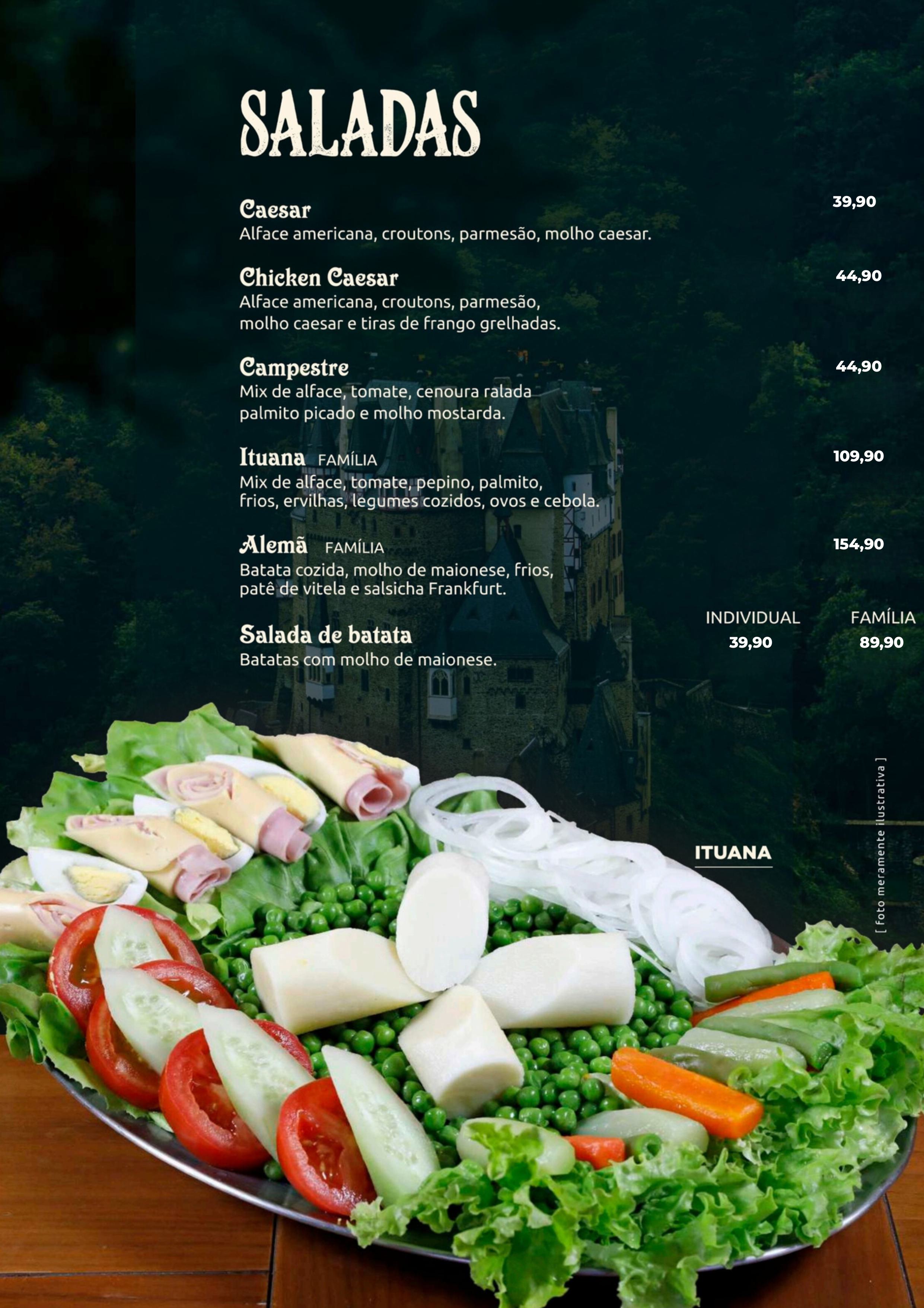 Cardápio Bar do Alemão - Alphaville, Lapa e Vila Olímpia