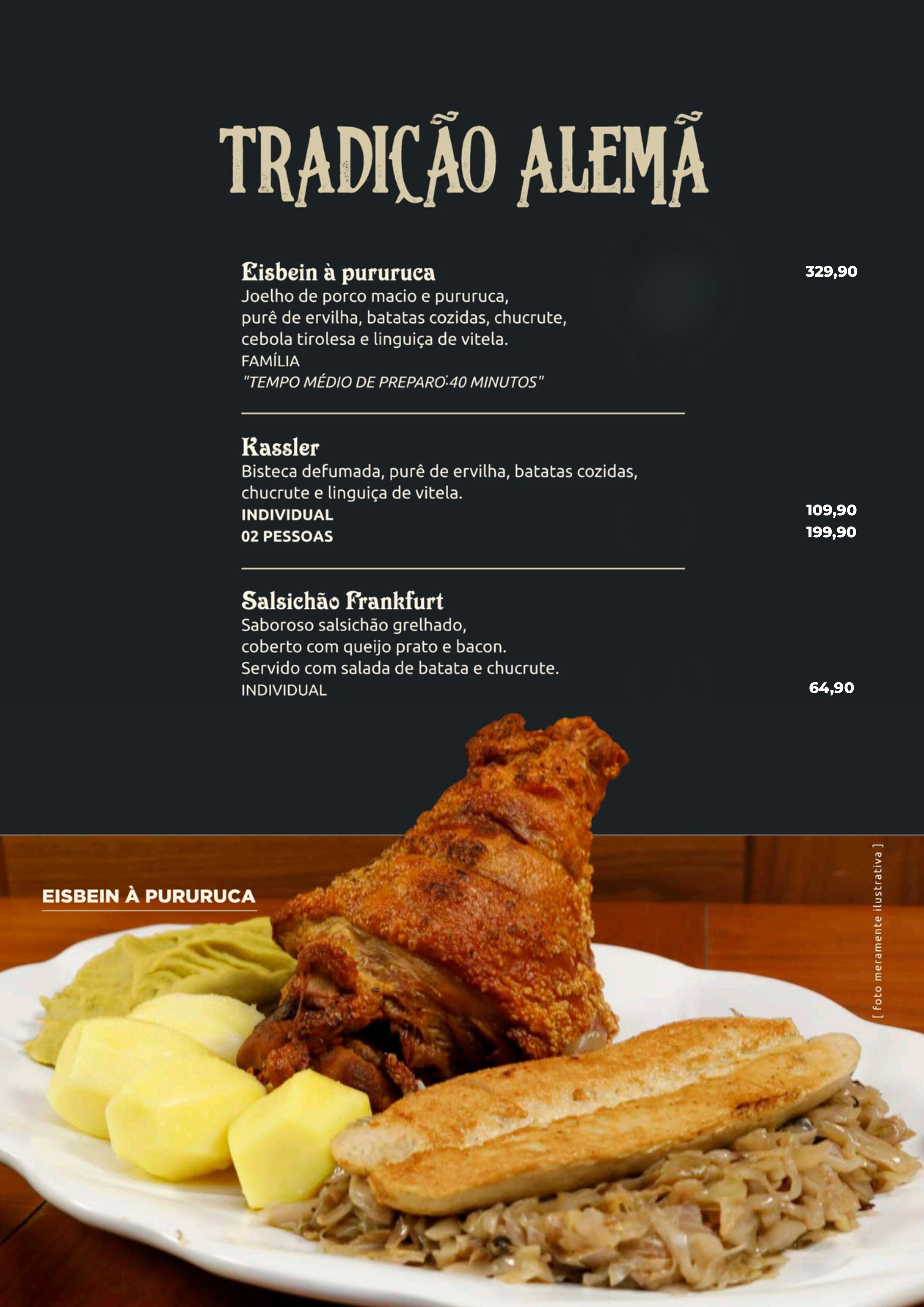 Cardápio Bar do Alemão - Alphaville, Lapa e Vila Olímpia