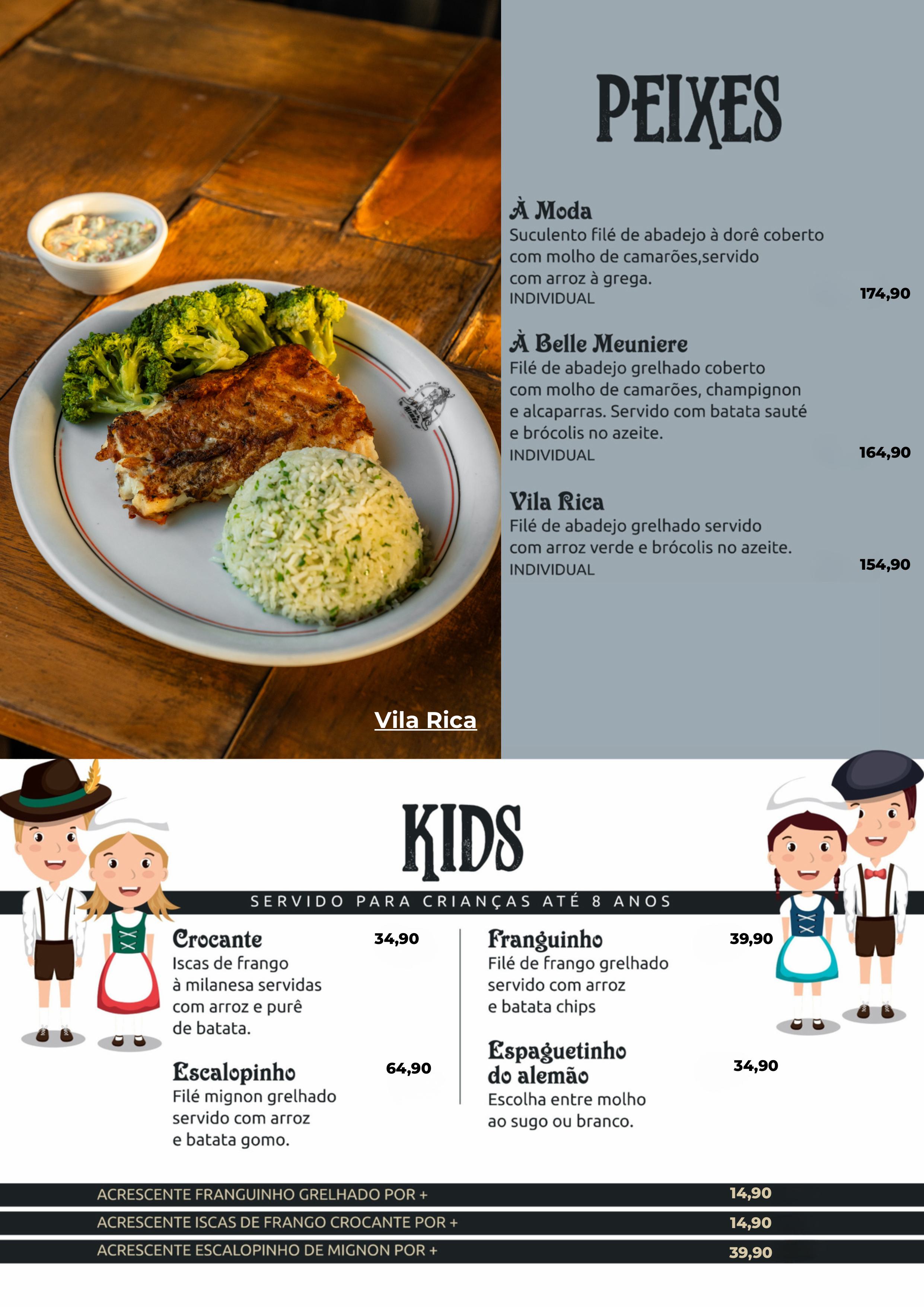 Cardápio Bar do Alemão - Alphaville, Lapa e Vila Olímpia